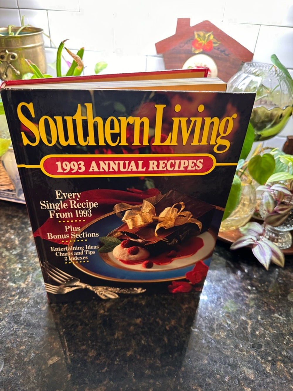 Southern Living 1993 Annual Recipes Cookbook - Black & Yellow Cover